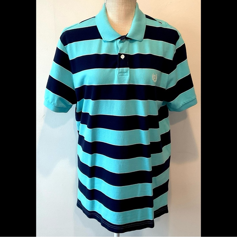 Chaps Polo Striped Pullover - EUC
